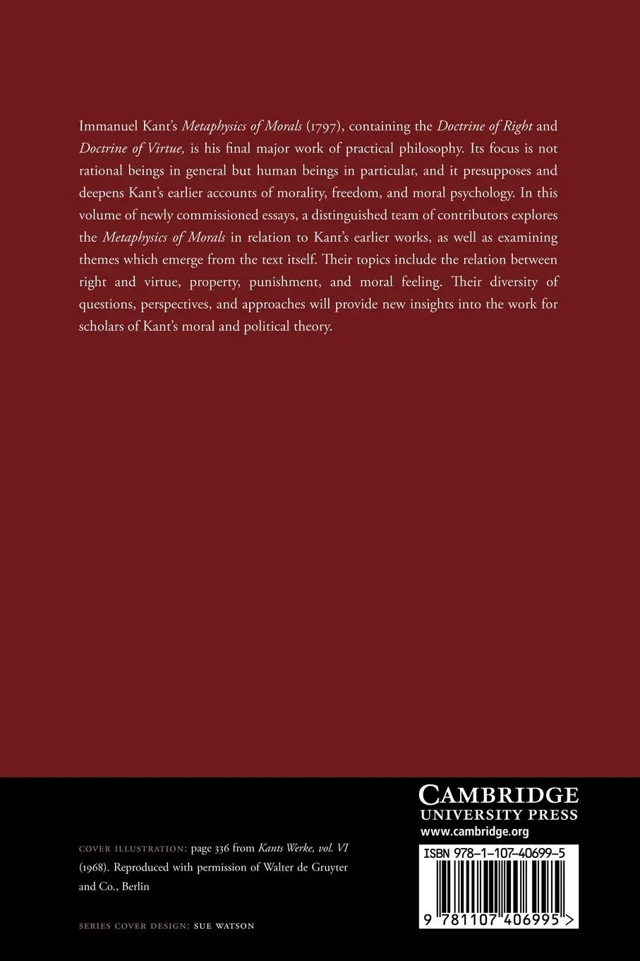 Rückseite: 9781107406995 | Kant's Metaphysics of Morals | A Critical Guide | Lara Denis | Buch