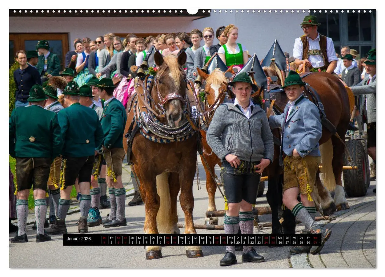 Bild: 9783457396995 | Maibaum aufstellen (Wandkalender 2026 DIN A2 quer), CALVENDO...