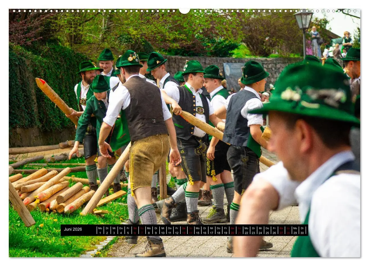 Bild: 9783457396995 | Maibaum aufstellen (Wandkalender 2026 DIN A2 quer), CALVENDO...