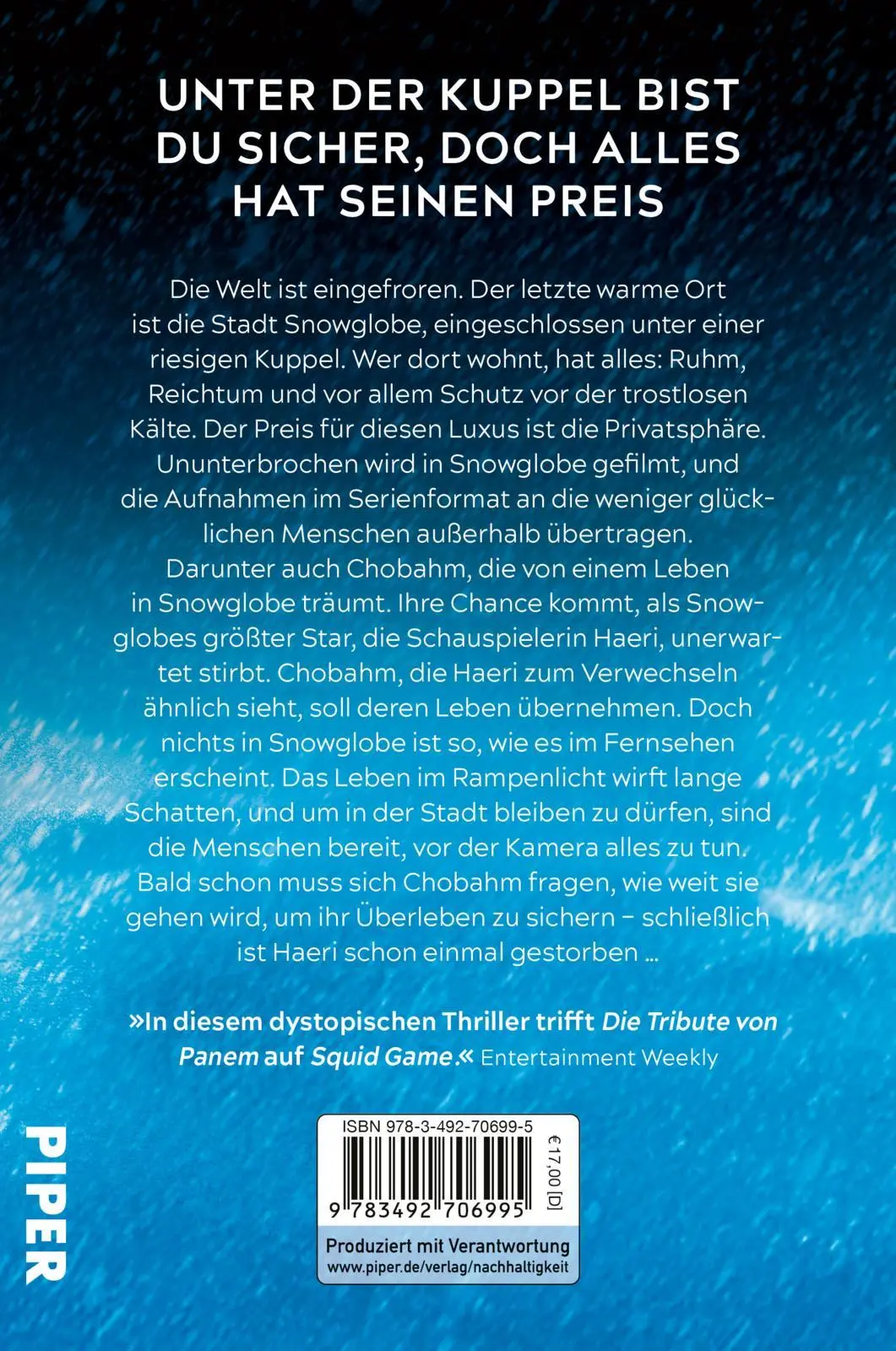 Rückseite: 9783492706995 | Snowglobe | Dystopischer Thriller in einer Welt voller Eis und Schnee