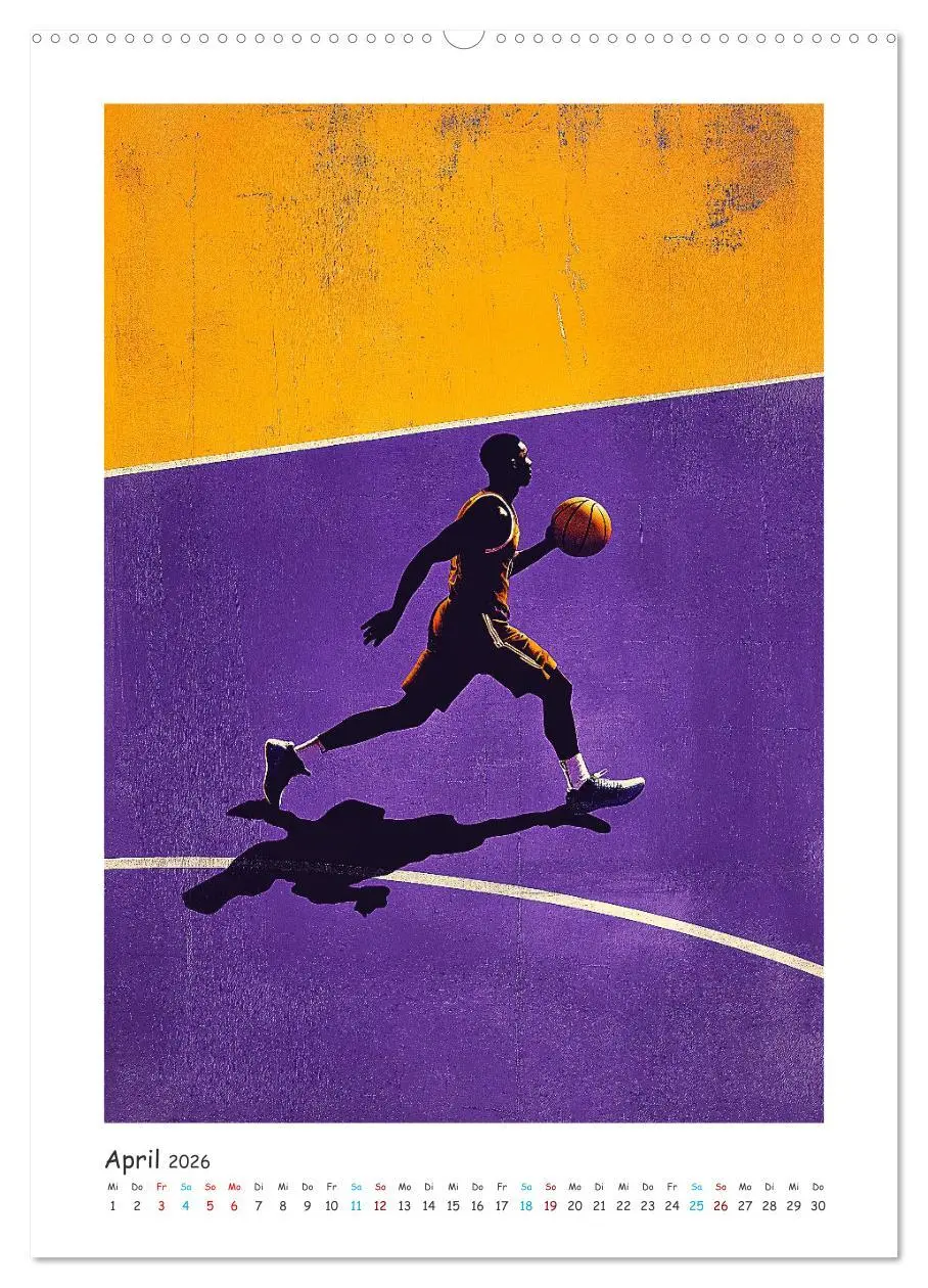 Bild: 9783516246995 | Basketball im Blut (hochwertiger Premium Wandkalender 2026 DIN A2...