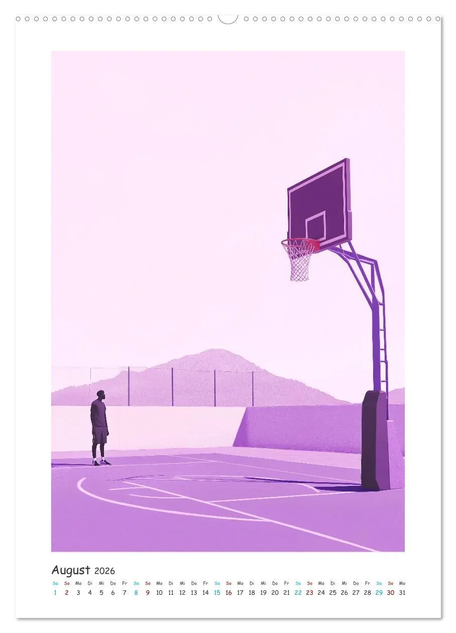 Bild: 9783516246995 | Basketball im Blut (hochwertiger Premium Wandkalender 2026 DIN A2...