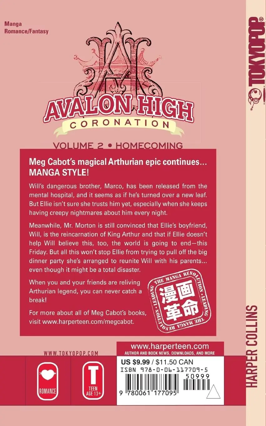 Rückseite: 9780061177095 | Avalon High | Coronation #2: Homecoming | Meg Cabot | Taschenbuch