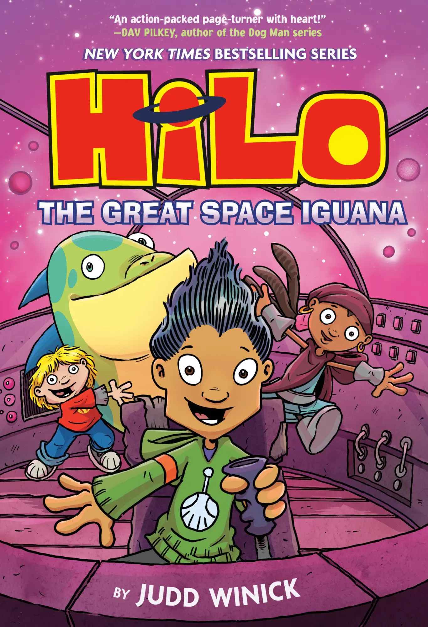 Cover: 9780593807095 | Hilo Book 11: The Great Space Iguana | (A Graphic Novel) | Judd Winick
