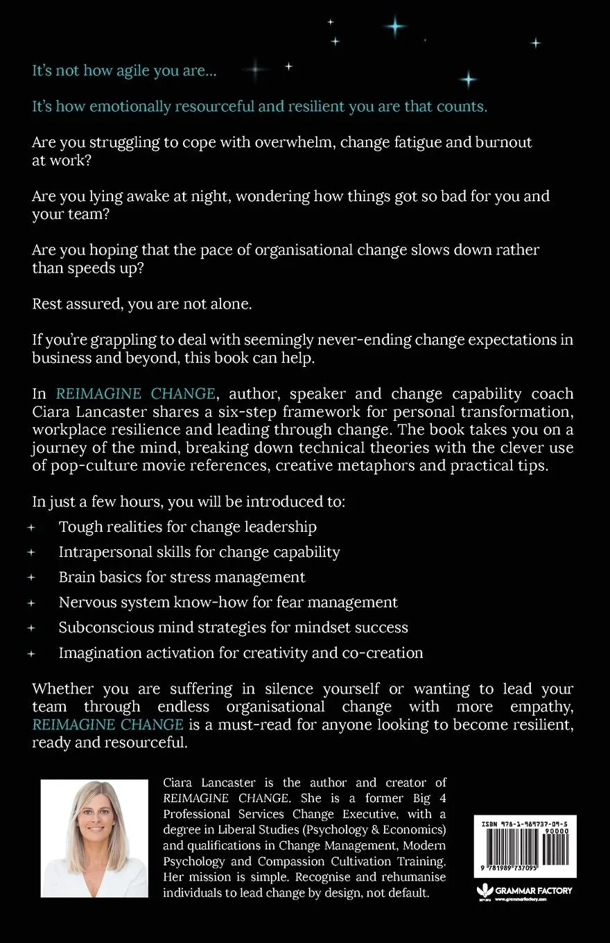 Rückseite: 9781989737095 | Reimagine Change | Ciara Lancaster | Taschenbuch | Englisch | 2020