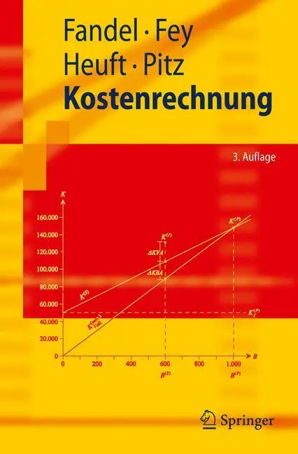 Cover: 9783540897095 | Kostenrechnung | Andrea Fey (u. a.) | Taschenbuch | Springer-Lehrbuch