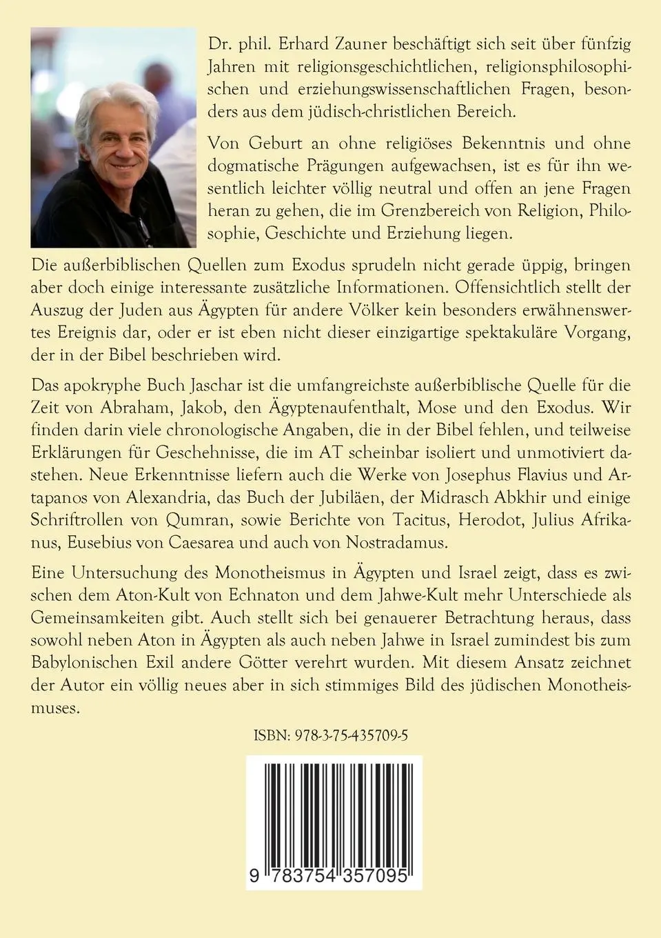 Rückseite: 9783754357095 | Außerbiblische Quellen zum Exodus und Monotheismus in Ägypten und...