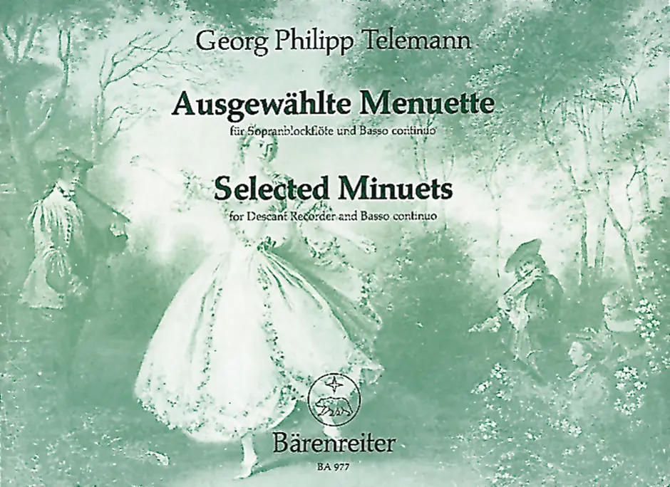Cover: 9790006407095 | Selected Minuets For Descant Recorder And Piano | Telemann | Buch