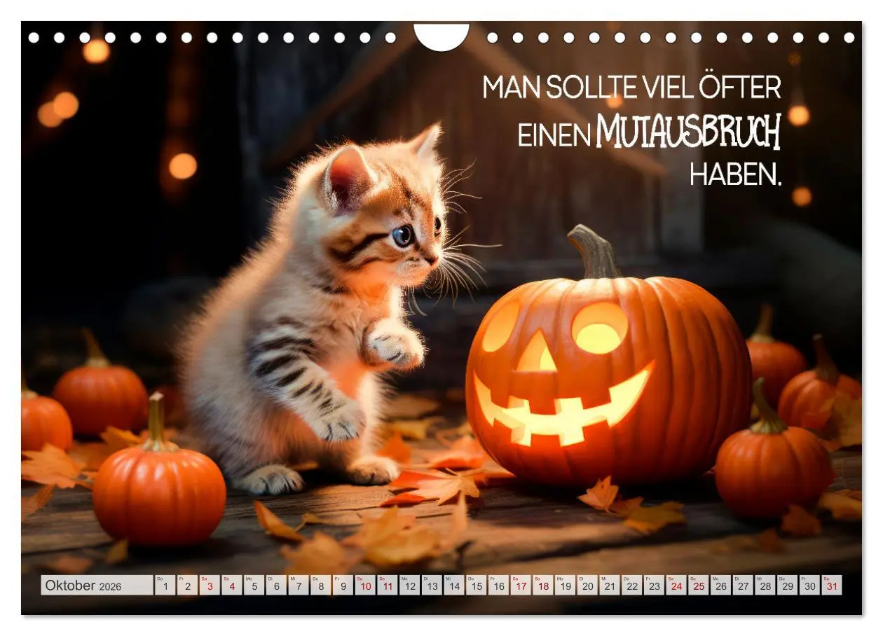 Bild: 9783457347195 | KATZEN-IRONIE Lach mal wieder (Wandkalender 2026 DIN A4 quer),...