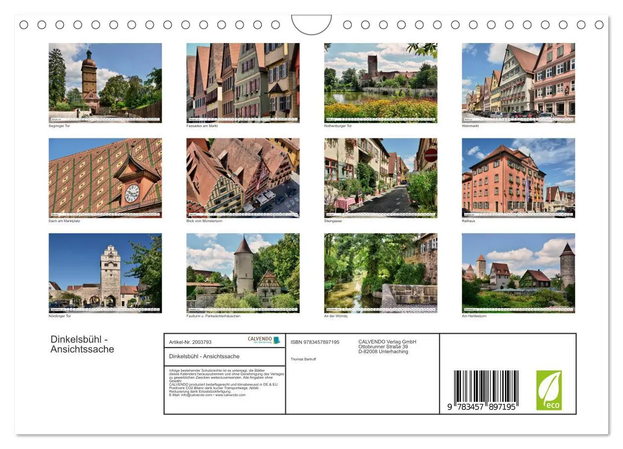 Bild: 9783457897195 | Dinkelsbühl - Ansichtssache (Wandkalender 2026 DIN A4 quer),...