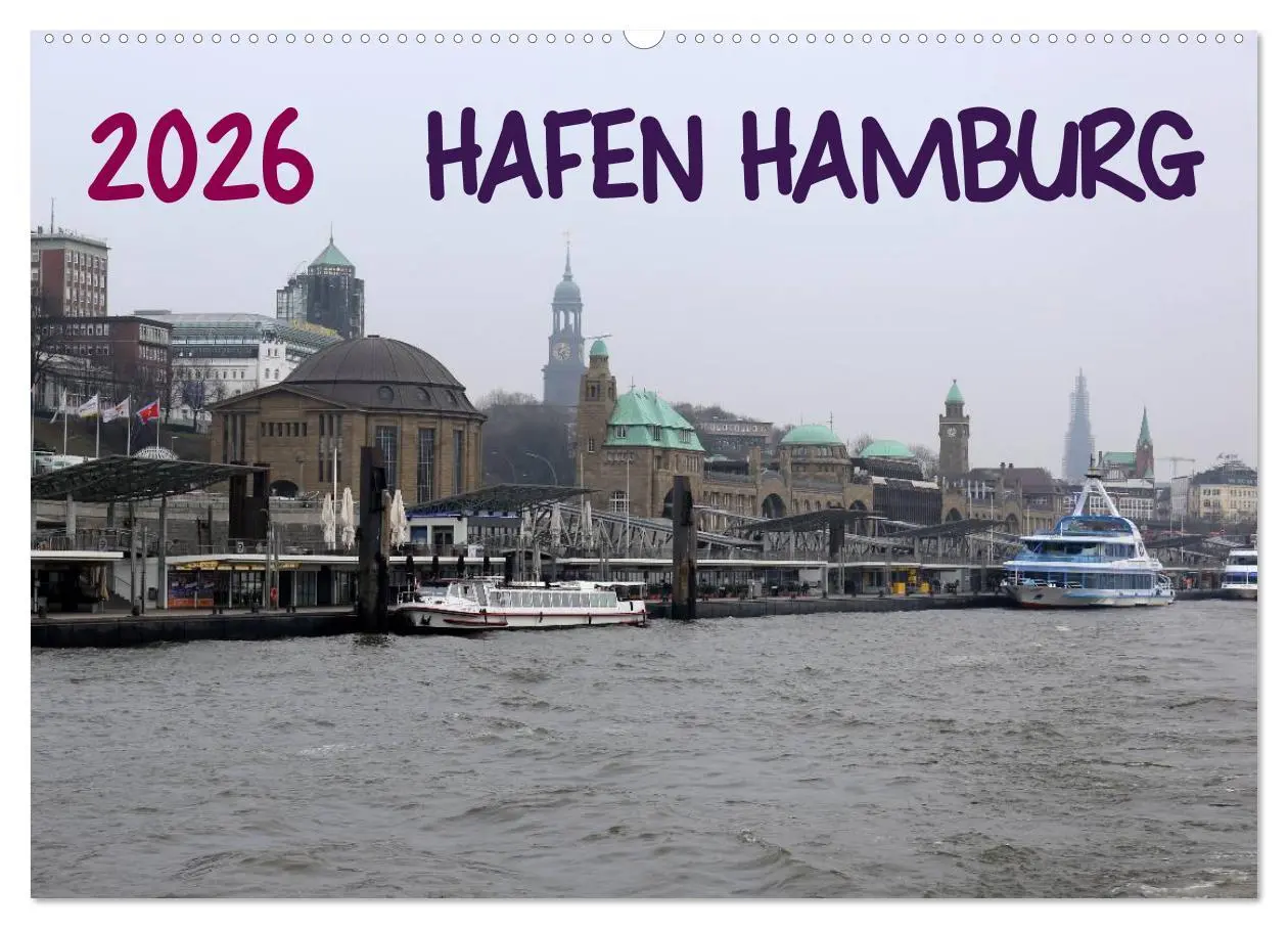 Cover: 9783457967195 | Hafen Hamburg 2026 (Wandkalender 2026 DIN A2 quer), CALVENDO...