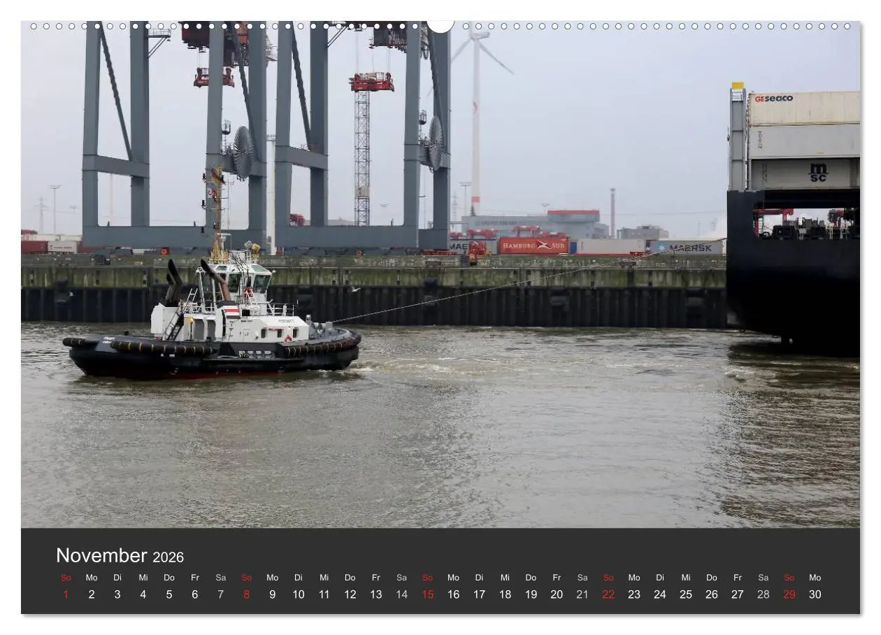 Bild: 9783457967195 | Hafen Hamburg 2026 (Wandkalender 2026 DIN A2 quer), CALVENDO...