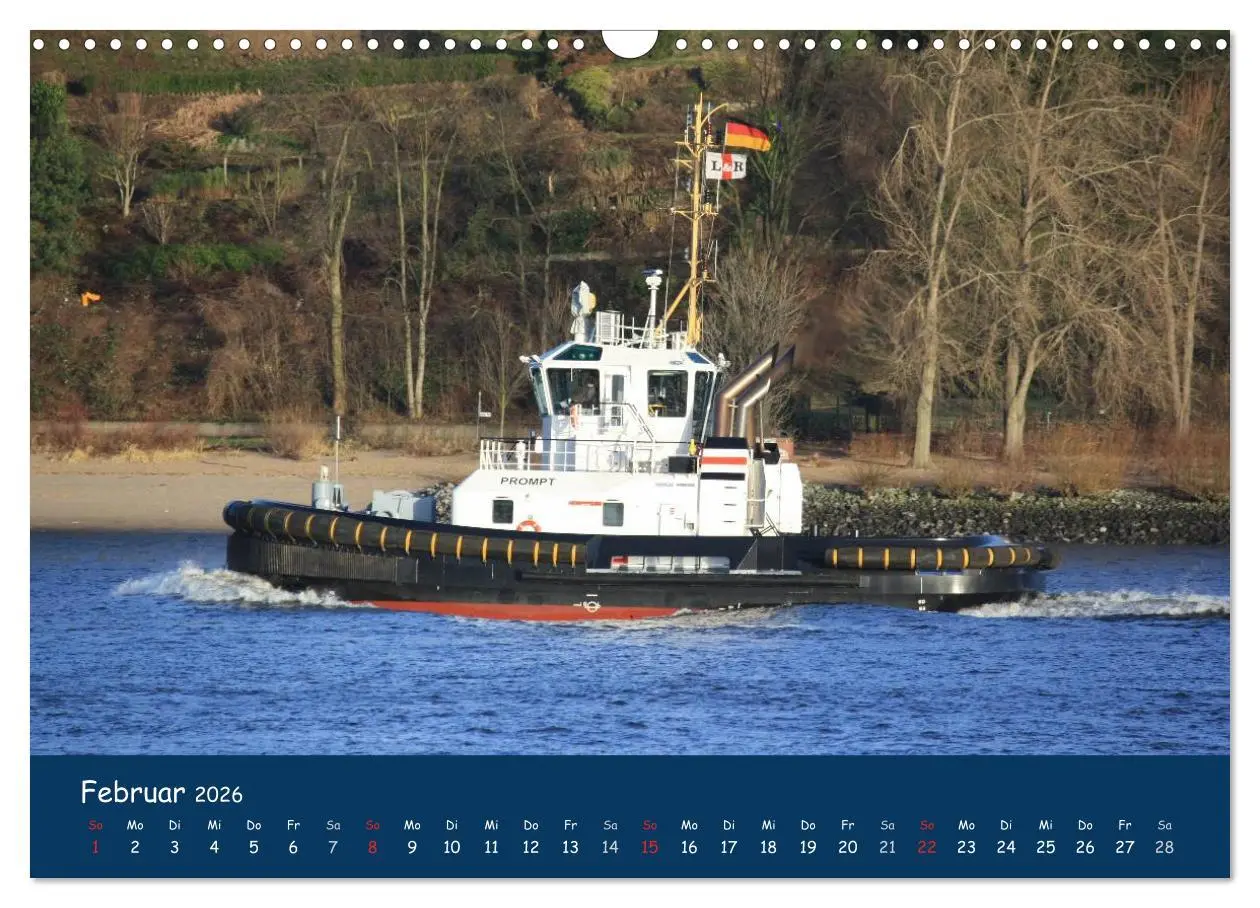 Bild: 9783516127195 | Schlepper im Hamburger Hafen (Wandkalender 2026 DIN A3 quer),...