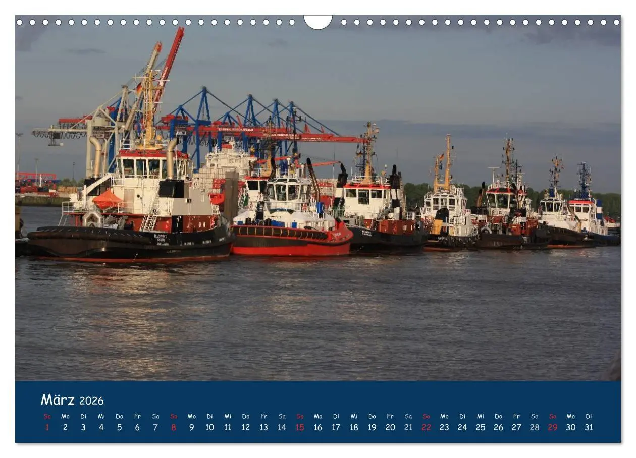 Bild: 9783516127195 | Schlepper im Hamburger Hafen (Wandkalender 2026 DIN A3 quer),...