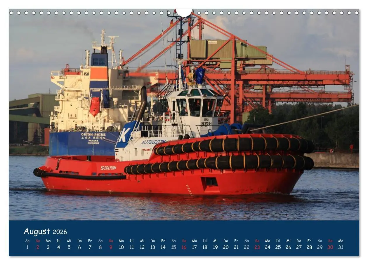 Bild: 9783516127195 | Schlepper im Hamburger Hafen (Wandkalender 2026 DIN A3 quer),...