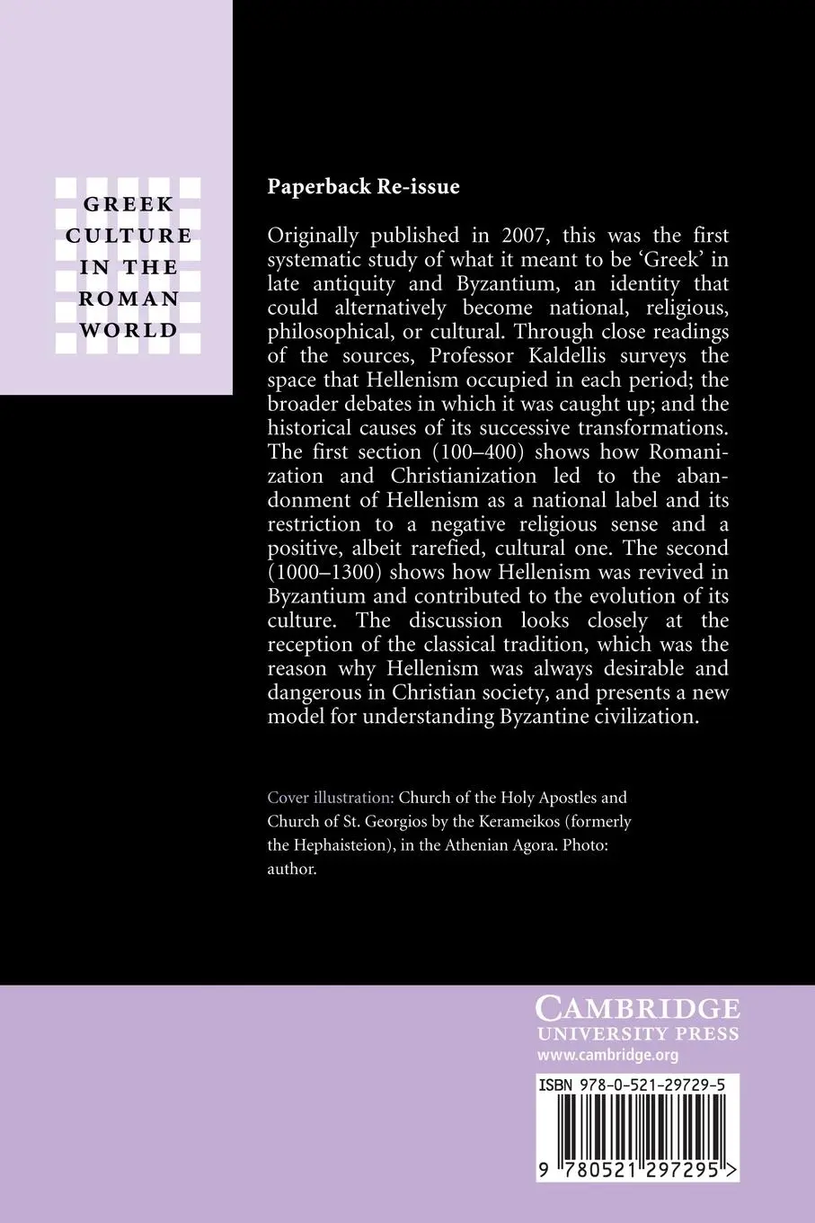 Rückseite: 9780521297295 | Hellenism in Byzantium | Anthony Kaldellis | Taschenbuch | Englisch