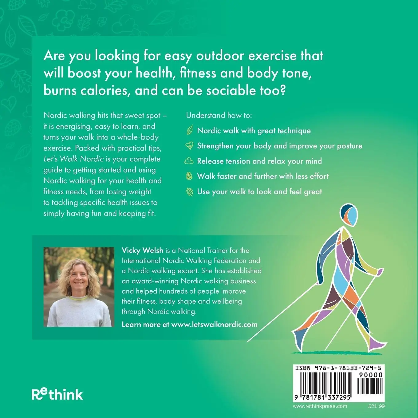 Rückseite: 9781781337295 | Let's Walk Nordic | Simple steps to a fitter, happier, stronger you