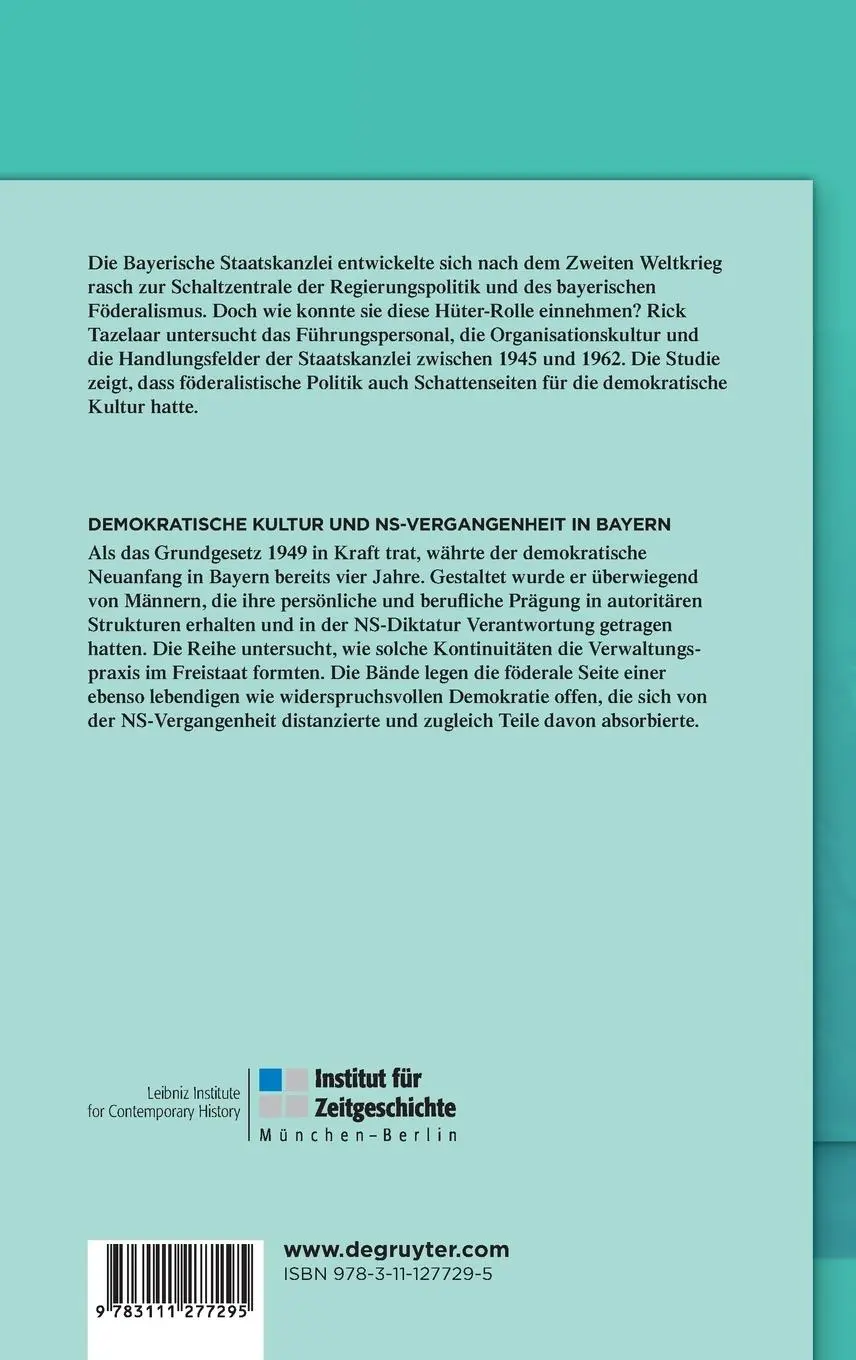 Rückseite: 9783111277295 | Hüter des Freistaats | Rick Tazelaar | Buch | XII | Deutsch | 2023