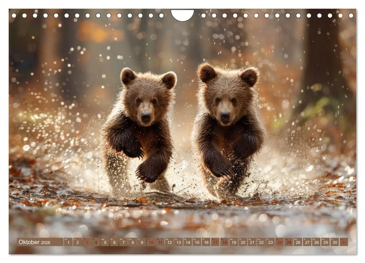 Bild: 9783457337295 | Wildes Bärenland (Wandkalender 2026 DIN A4 quer), CALVENDO...