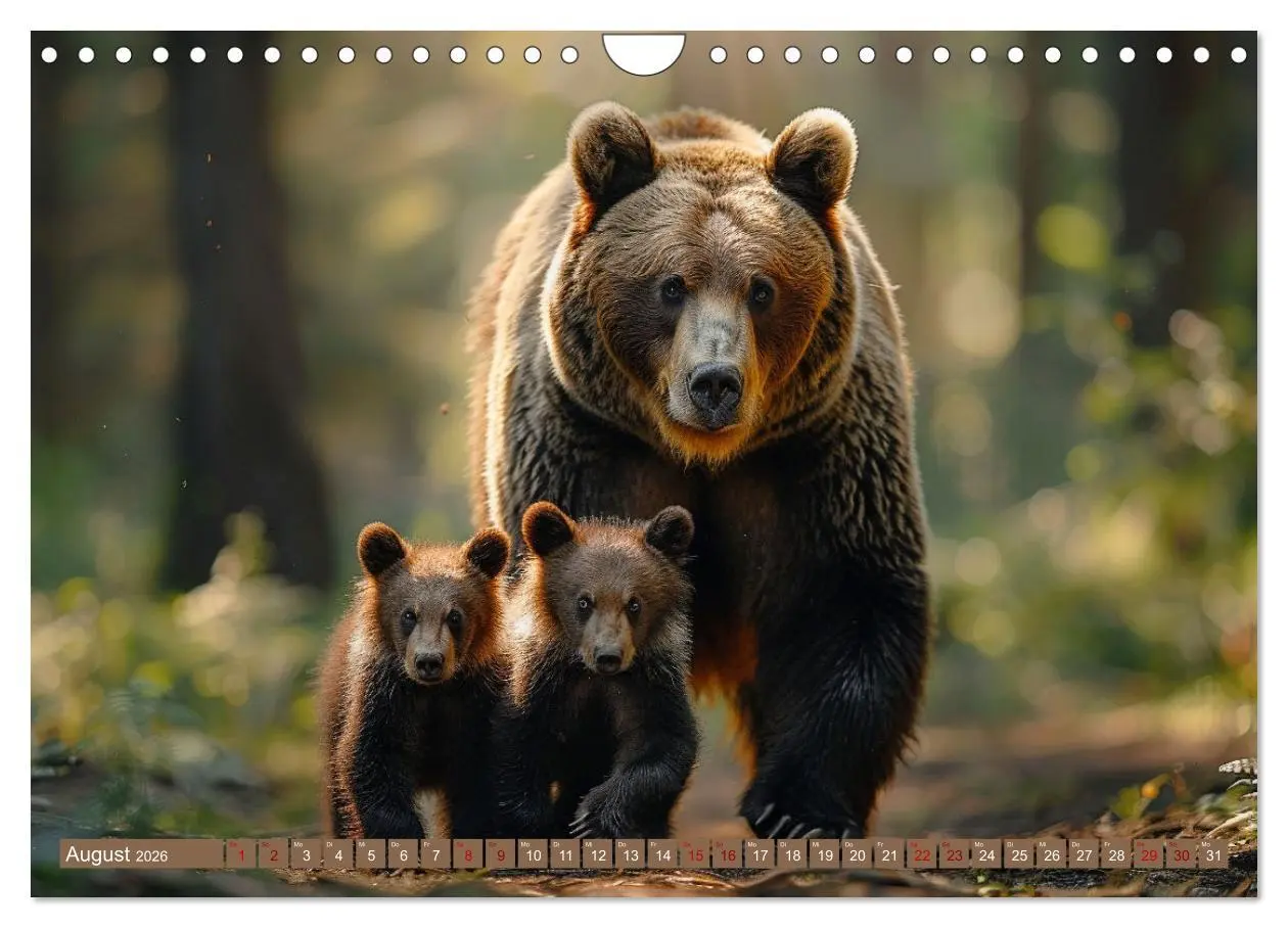 Bild: 9783457337295 | Wildes Bärenland (Wandkalender 2026 DIN A4 quer), CALVENDO...