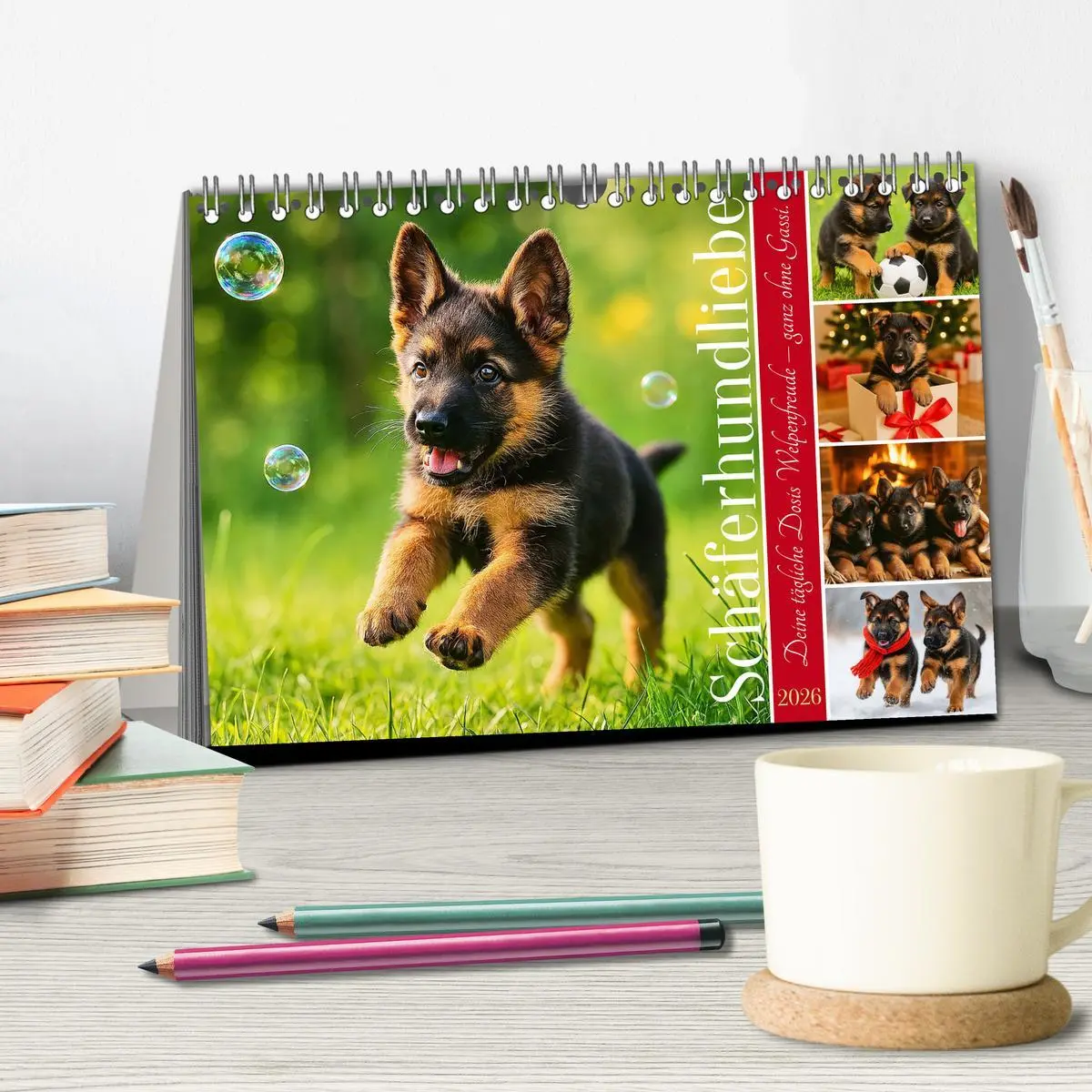 Bild: 9783457647295 | Schäferhundliebe - Deine tägliche Dosis Welpenfreude - ganz ohne...