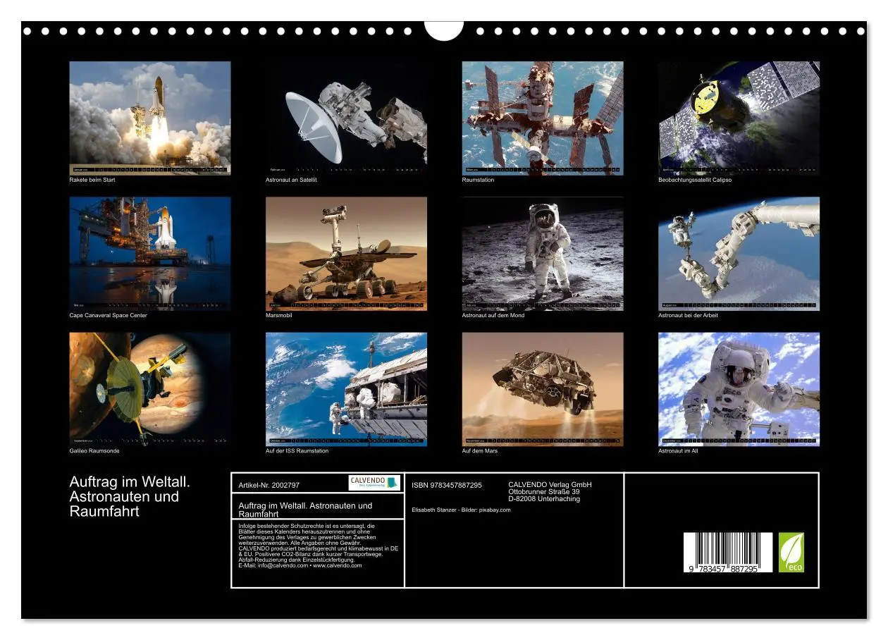 Bild: 9783457887295 | Auftrag im Weltall. Astronauten und Raumfahrt (Wandkalender 2026...