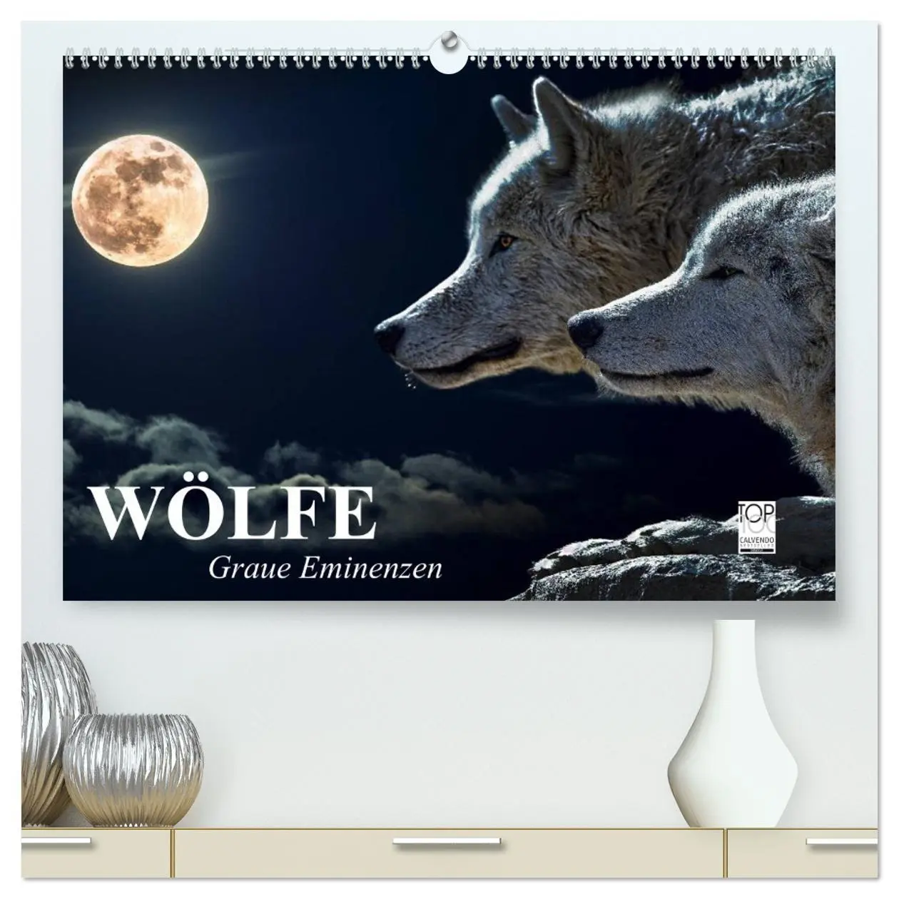 Cover: 9783516047295 | Wölfe. Graue Eminenzen (hochwertiger Premium Wandkalender 2026 DIN...