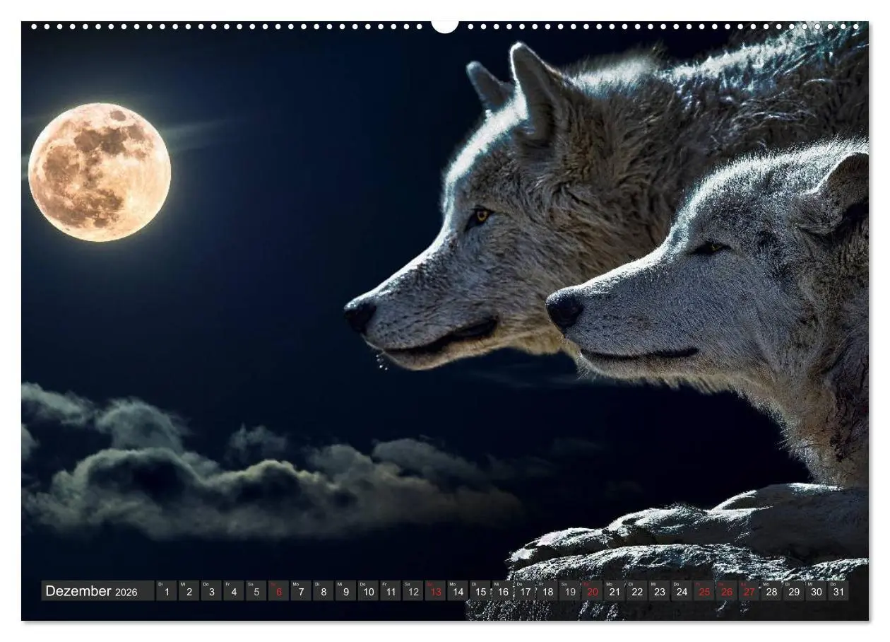 Bild: 9783516047295 | Wölfe. Graue Eminenzen (hochwertiger Premium Wandkalender 2026 DIN...