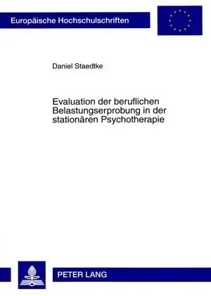 Cover: 9783631577295 | Evaluation der beruflichen Belastungserprobung in der stationären...