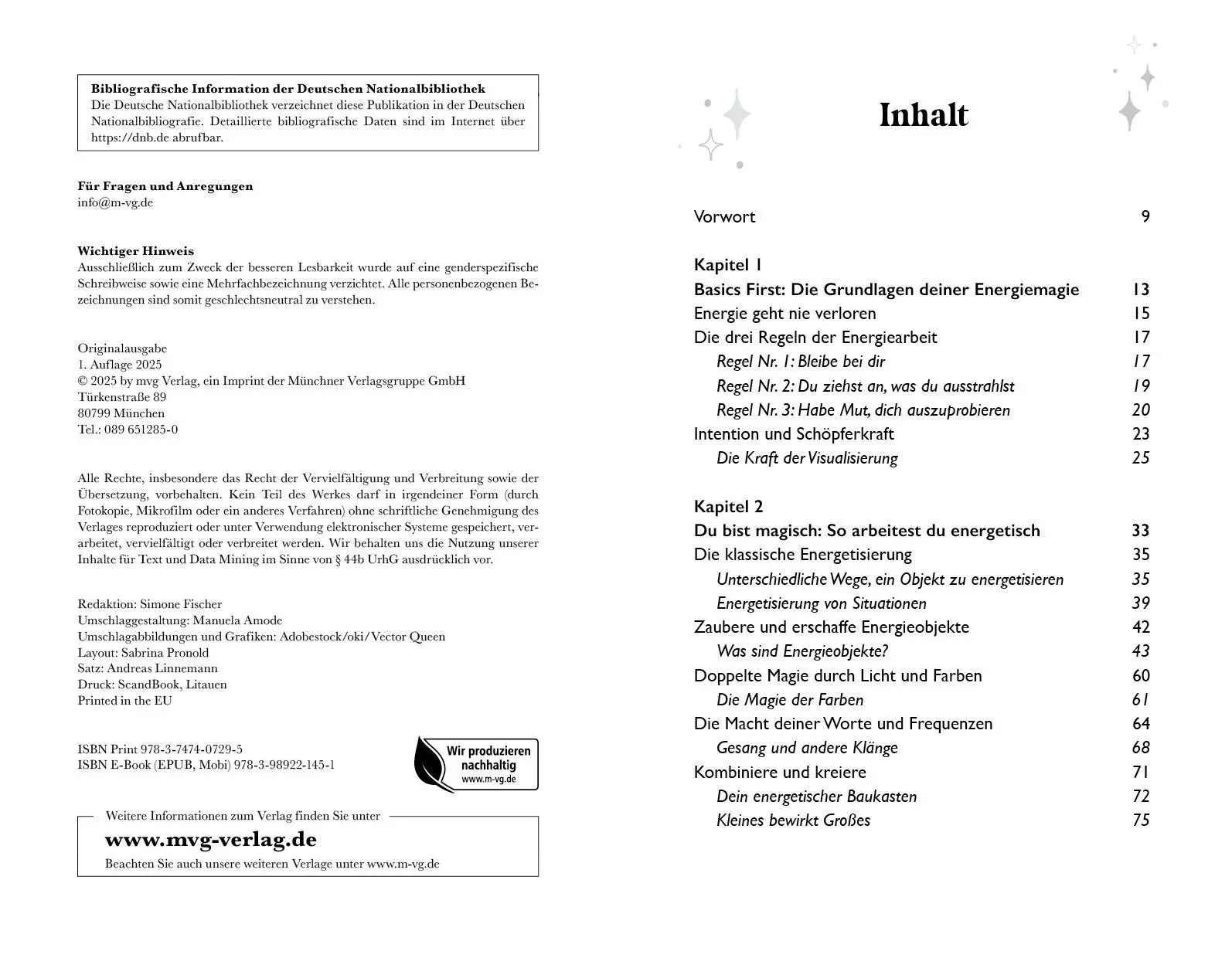 Bild: 9783747407295 | Energiemagie | Anni Brückner (u. a.) | Taschenbuch | 208 S. | Deutsch