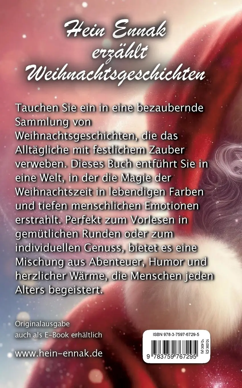 Rückseite: 9783759767295 | Hein Ennak erzählt Weihnachtsgeschichten | Hein Ennak | Taschenbuch