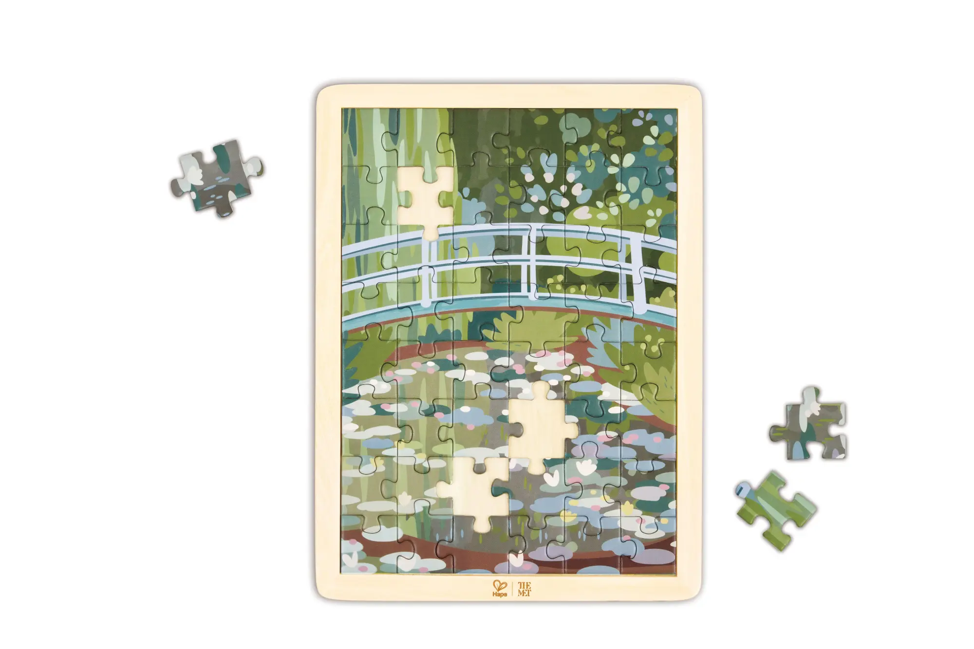 Bild: 6943478057395 | The Met: Puzzle "Brücke über dem Seerosenteich" - 48 Teile | Spiel