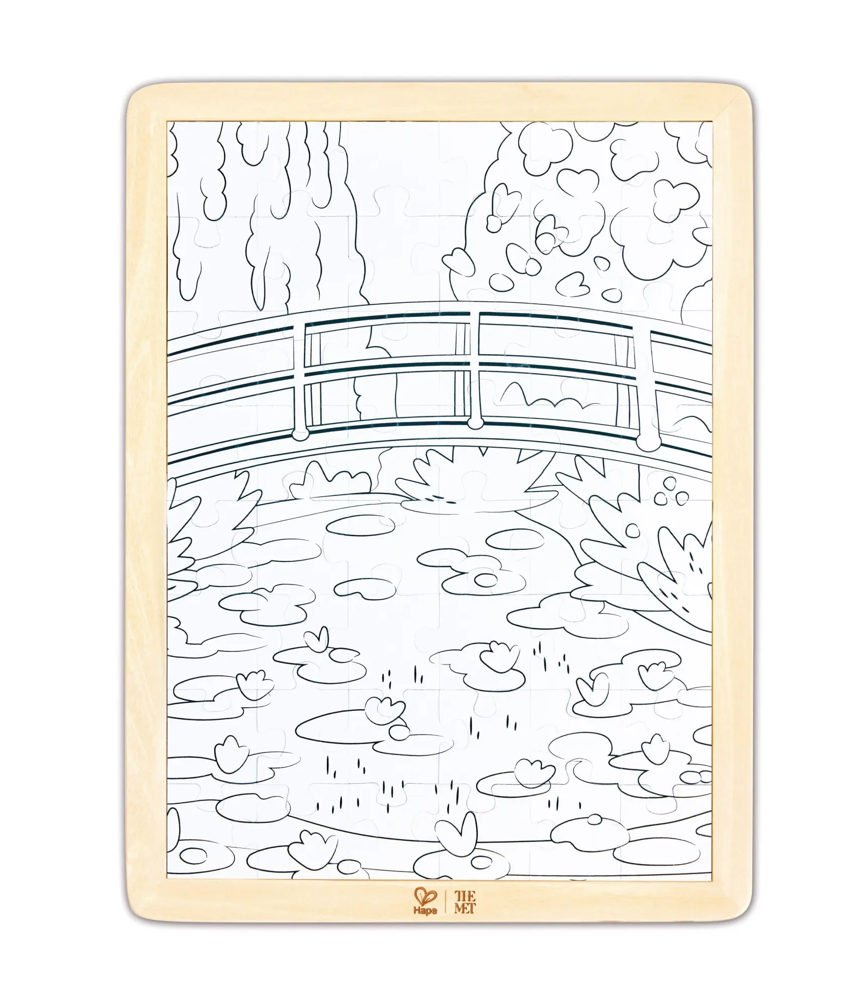 Bild: 6943478057395 | The Met: Puzzle "Brücke über dem Seerosenteich" - 48 Teile | Spiel