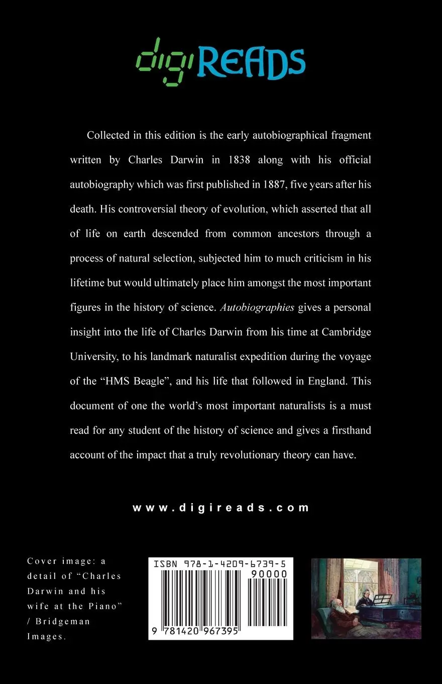 Rückseite: 9781420967395 | Autobiographies | Charles Darwin | Taschenbuch | Englisch | 2020