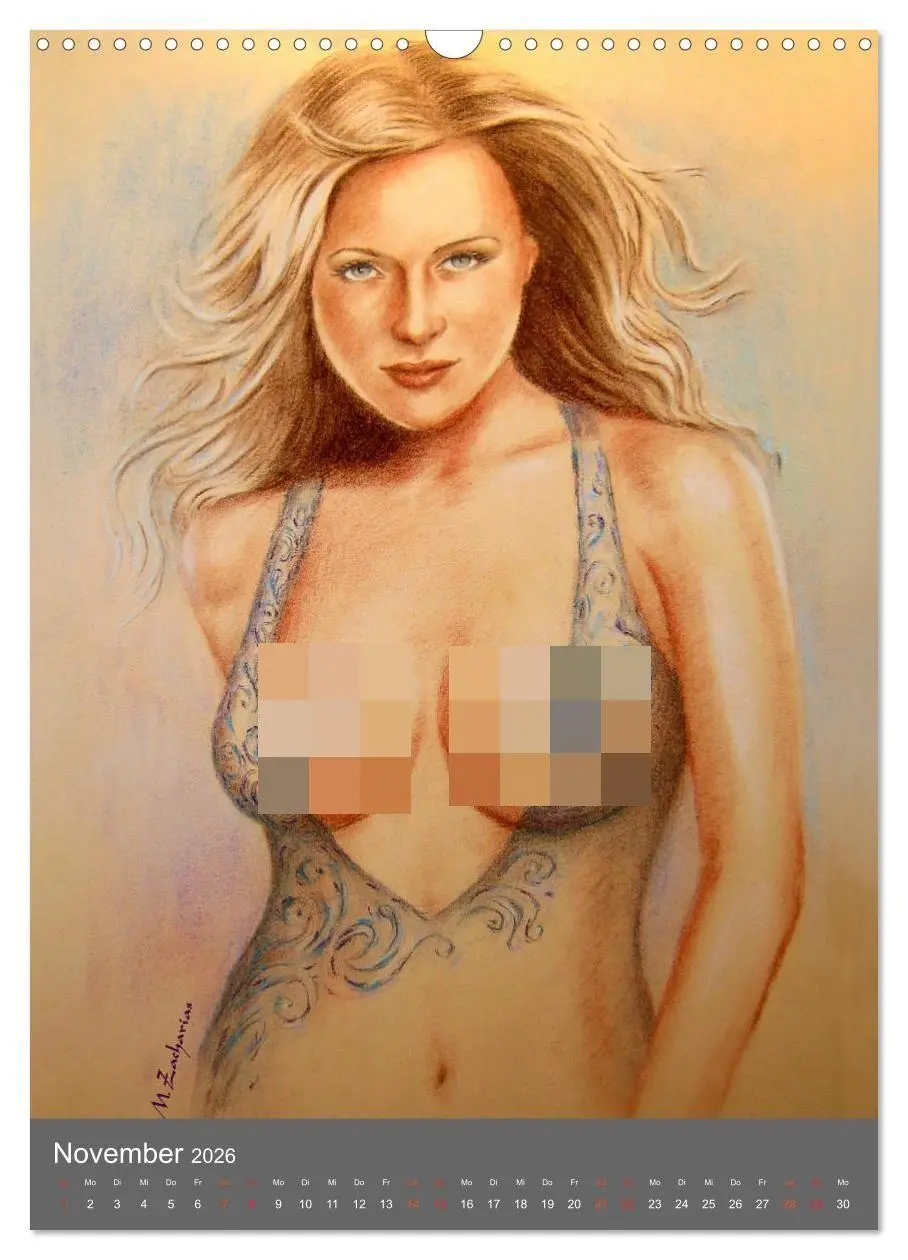Bild: 9783516417395 | Erotische Gemälde und Zeichnungen (Wandkalender 2026 DIN A3 hoch),...