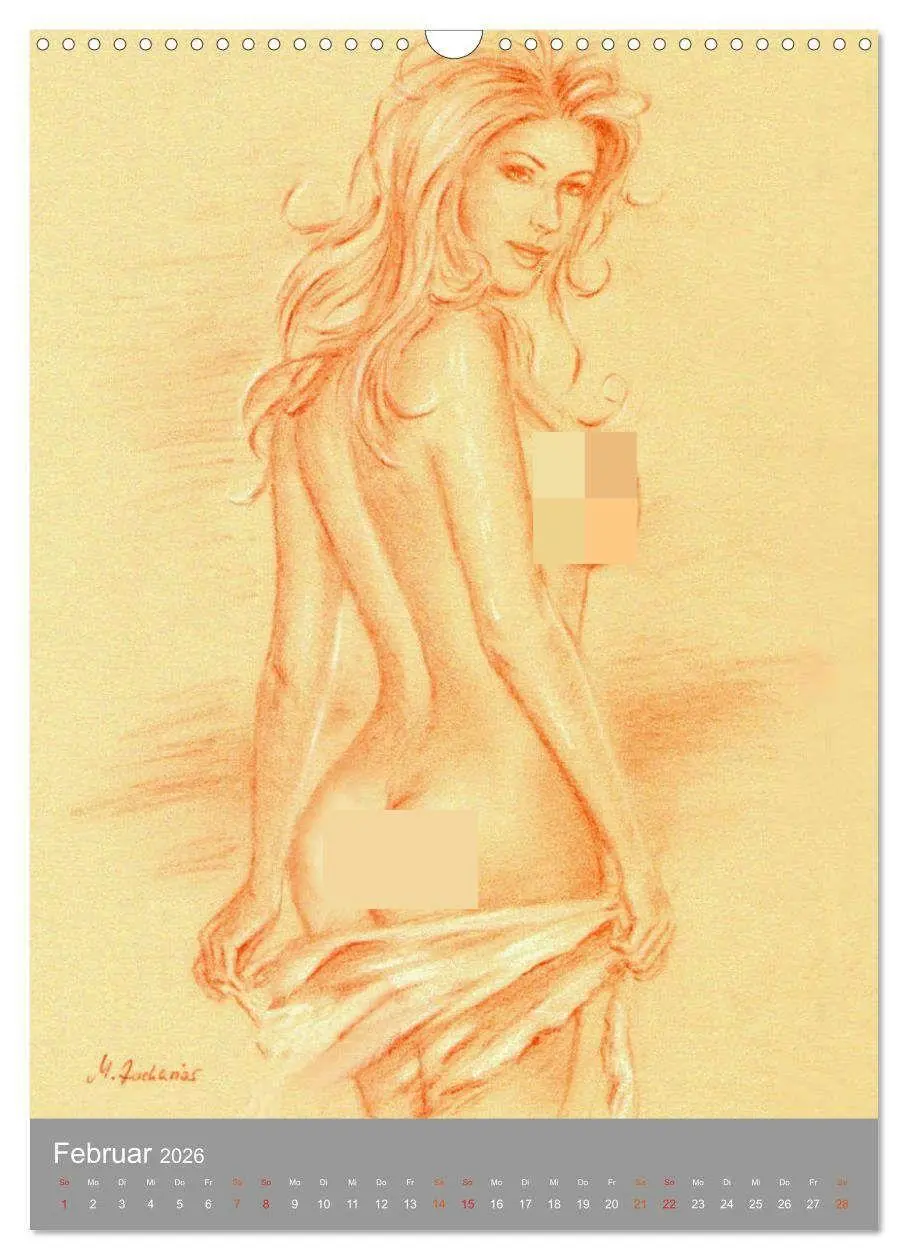 Bild: 9783516417395 | Erotische Gemälde und Zeichnungen (Wandkalender 2026 DIN A3 hoch),...