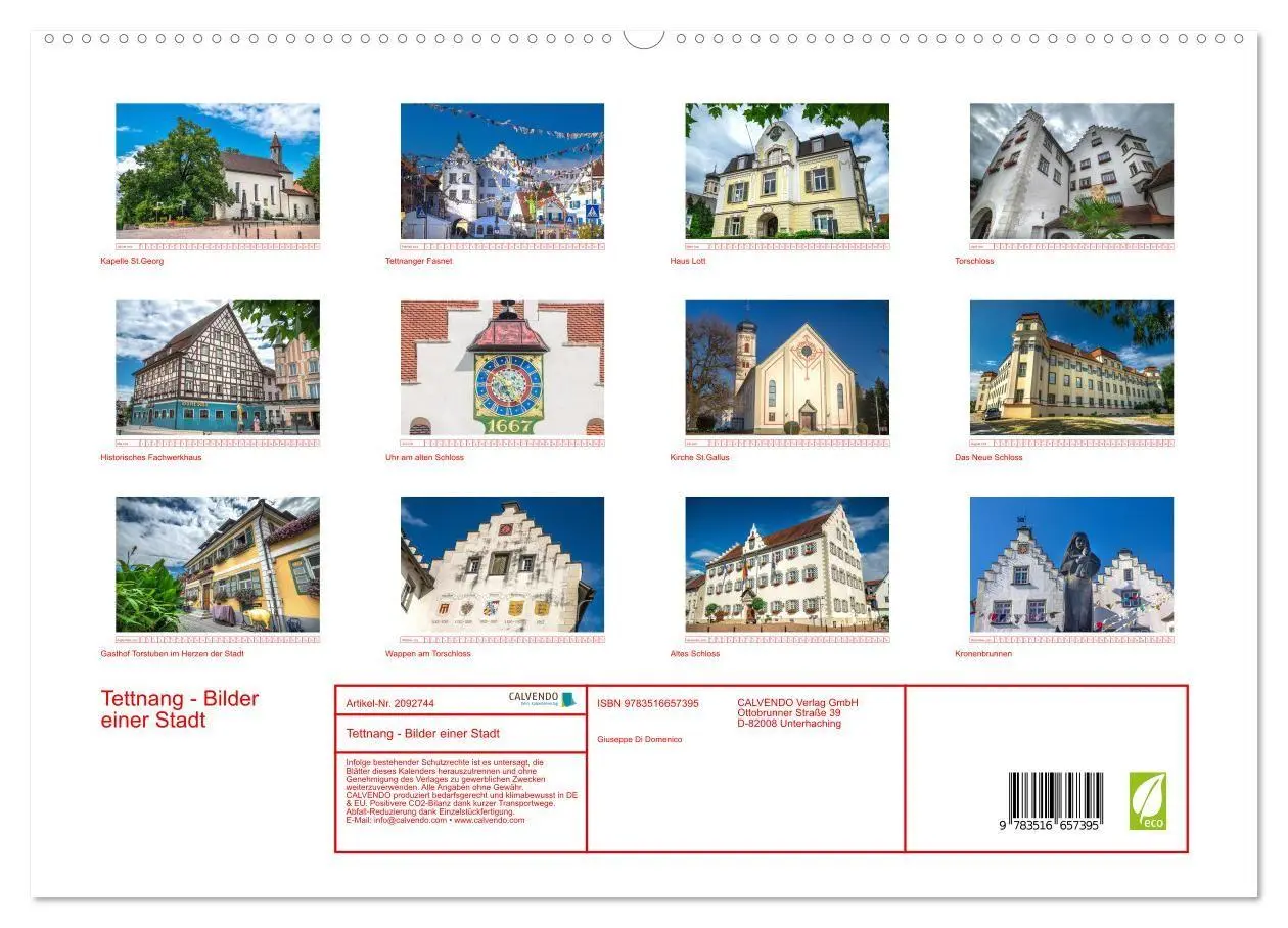 Bild: 9783516657395 | Tettnang - Bilder einer Stadt (hochwertiger Premium Wandkalender...