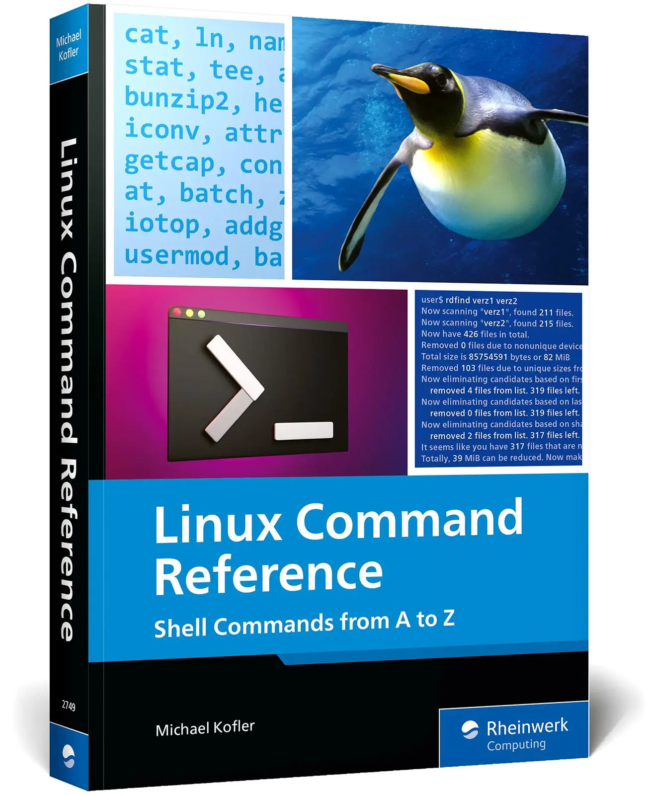 Cover: 9781493227495 | Linux Command Reference | Shell Commands from A to Z | Michael Kofler
