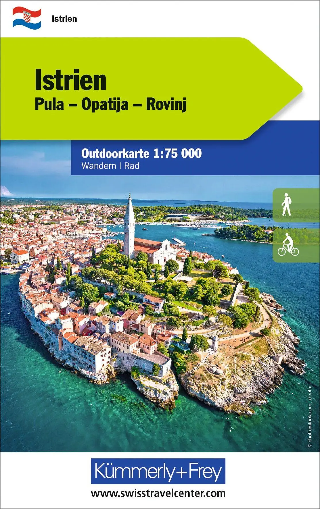 Cover: 9783259007495 | Kümmerly+Frey Outdoorkarte Istrien 1:75.000 | Hallwag Kümmerly+Frey AG