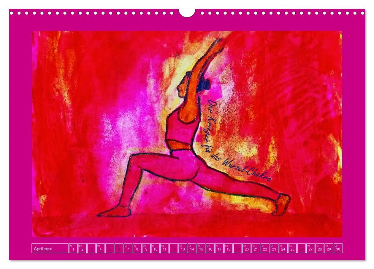 Bild: 9783457937495 | Farbige Yoga Kraftwelt - Yoga Asanas für die Chakren (Wandkalender...