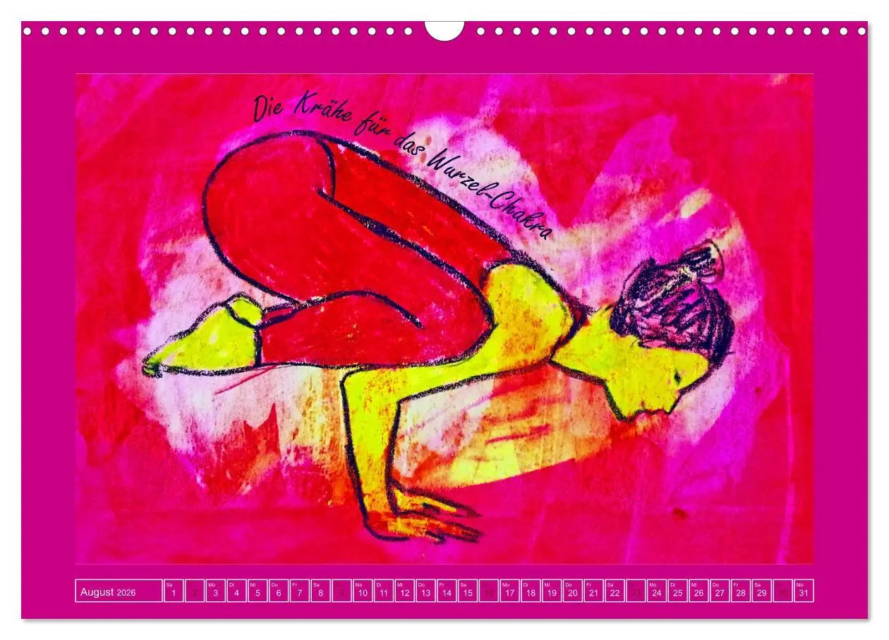 Bild: 9783457937495 | Farbige Yoga Kraftwelt - Yoga Asanas für die Chakren (Wandkalender...