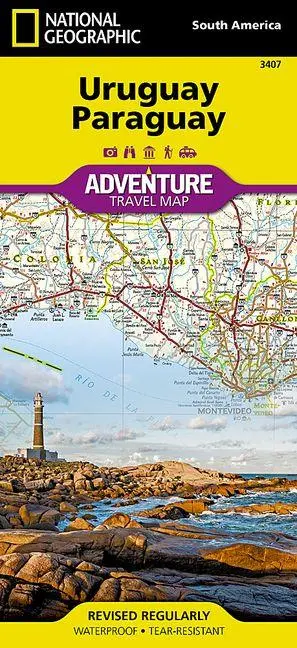 Cover: 9781566957595 | Uruguay, Paraguay Map | National Geographic Maps | (Land-)Karte | 2019
