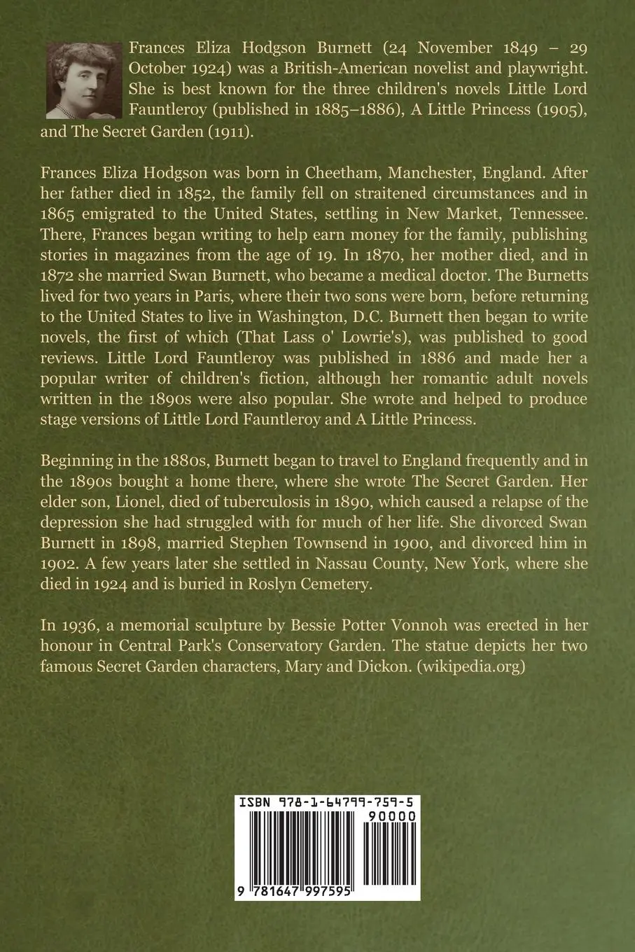 Rückseite: 9781647997595 | The Lost Prince | Frances Hodgson Burnett | Taschenbuch | Englisch