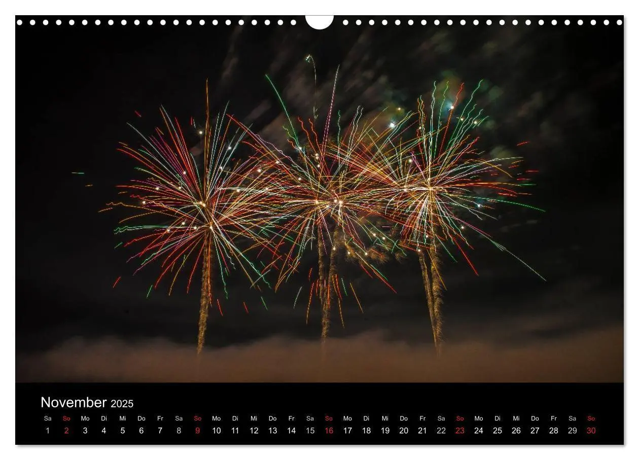 Bild: 9783435837595 | Das Feuerwerk (Wandkalender 2025 DIN A3 quer), CALVENDO Monatskalender