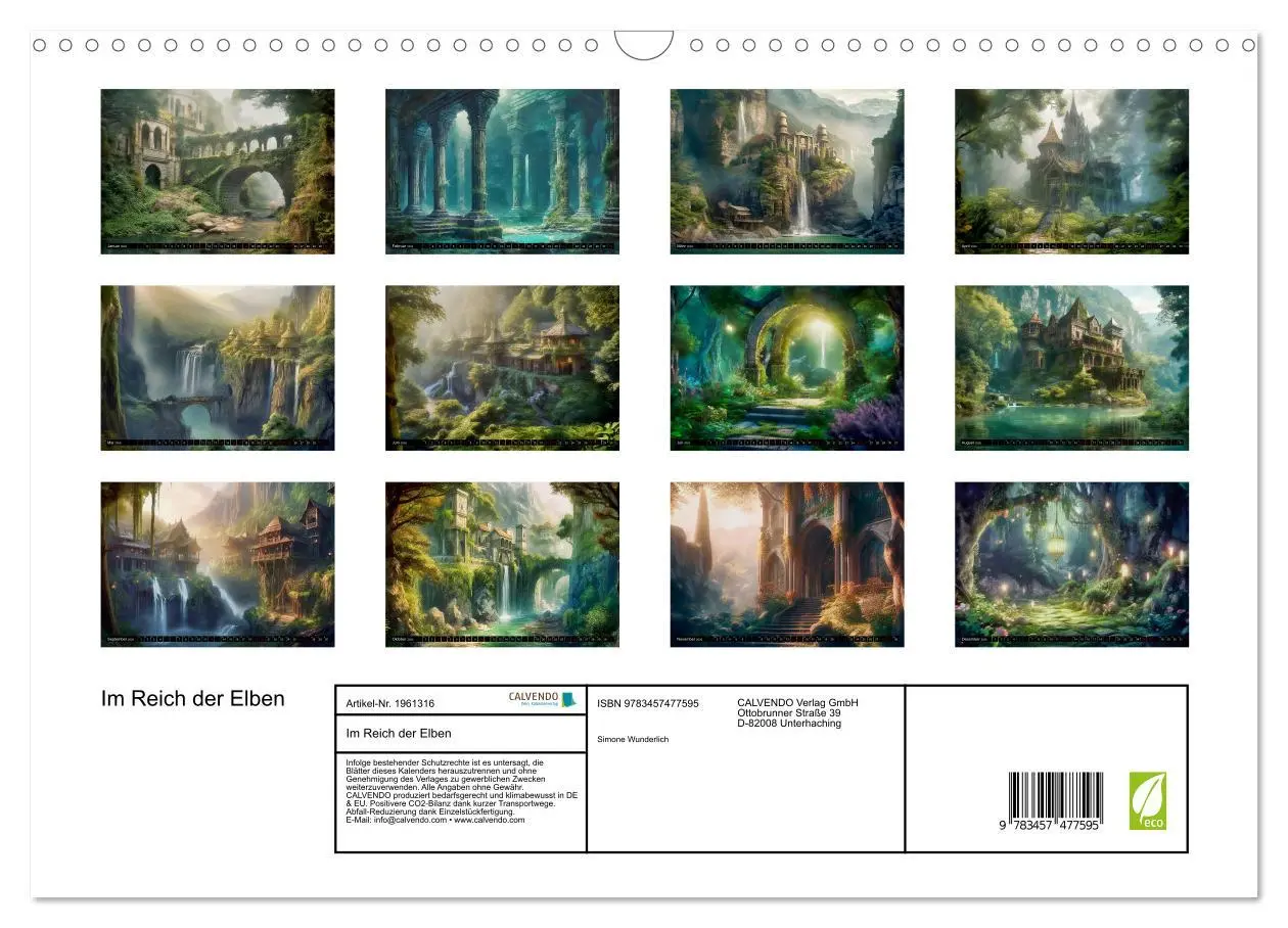 Bild: 9783457477595 | Im Reich der Elben (Wandkalender 2026 DIN A3 quer), CALVENDO...