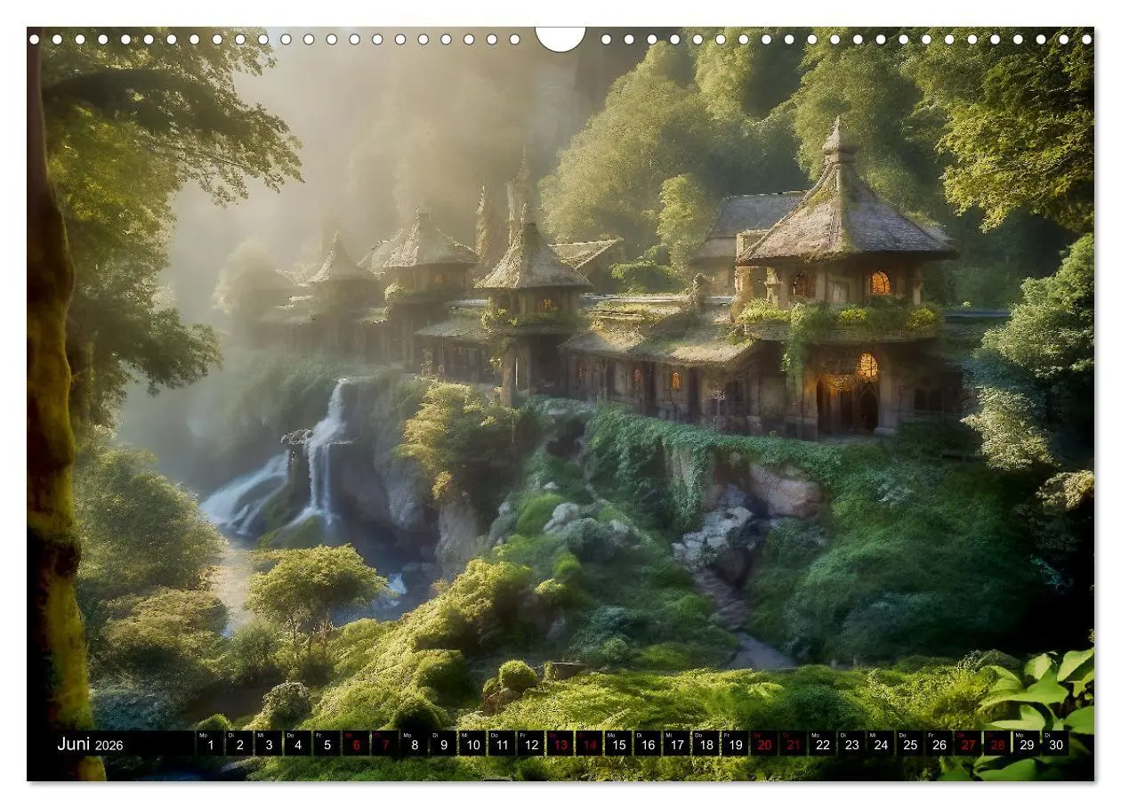 Bild: 9783457477595 | Im Reich der Elben (Wandkalender 2026 DIN A3 quer), CALVENDO...