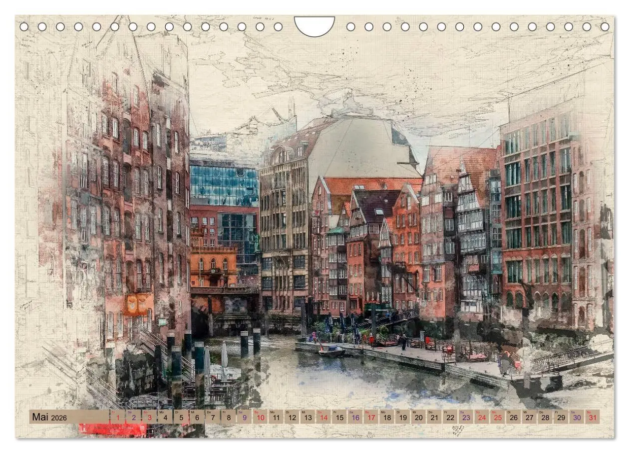 Bild: 9783457857595 | Hamburg für Genießer (Wandkalender 2026 DIN A4 quer), CALVENDO...