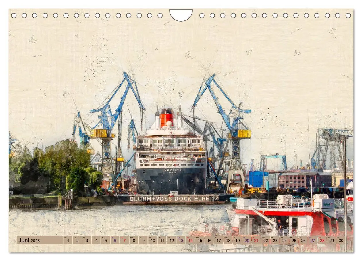 Bild: 9783457857595 | Hamburg für Genießer (Wandkalender 2026 DIN A4 quer), CALVENDO...