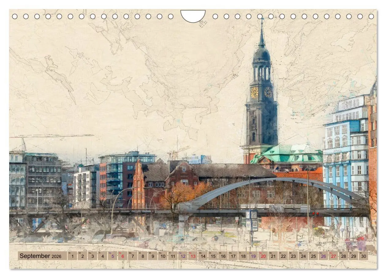Bild: 9783457857595 | Hamburg für Genießer (Wandkalender 2026 DIN A4 quer), CALVENDO...