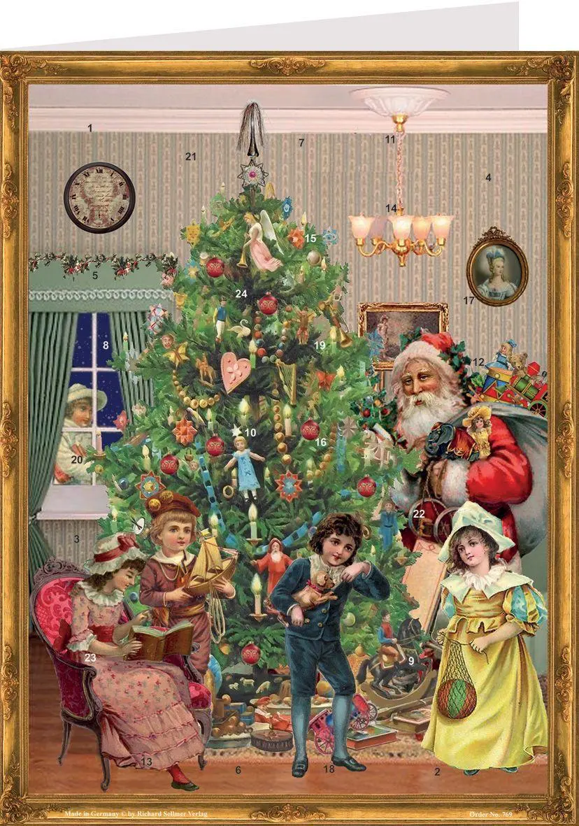 Cover: 4025985407695 | Adventskalender "Postkarte Unterm Weihnachtsbaum" | Sellmer F